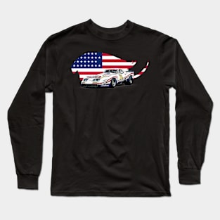 Vintage Race C3 USA Print Long Sleeve T-Shirt